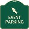 Signmission Event Parking Up Left Arrow Symbol Heavy-Gauge Aluminum Architectural Sign, 18" x 18", G-1818-24082 A-DES-G-1818-24082 - alternate 1